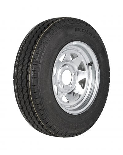 Wheel - 12x4" GALV Rim, 155R 12C 6ply Tyre (incl Tyrewise Stewardship Fee)